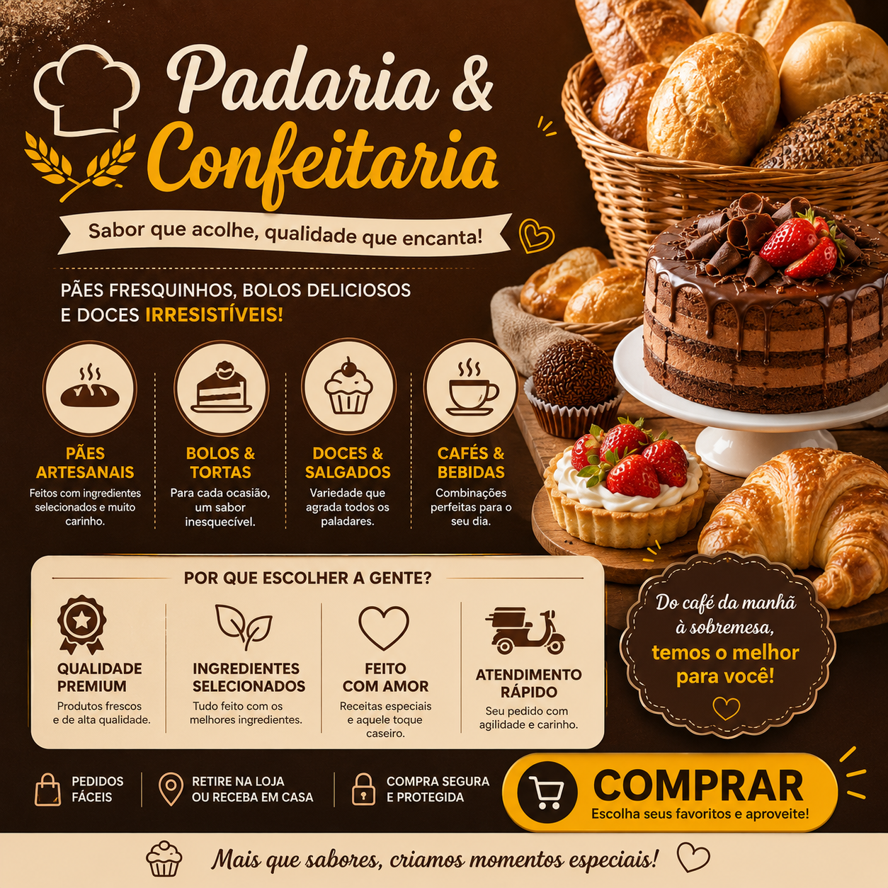 Padarias e Confeitarias